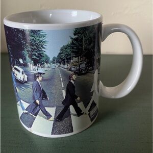 Beatles; ceramic coffee mug. 2006. Black and white.